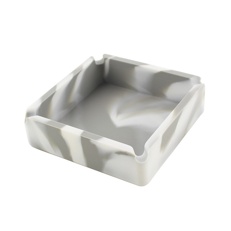 Cuadrado grande camuflaje gris-10x10x3cm