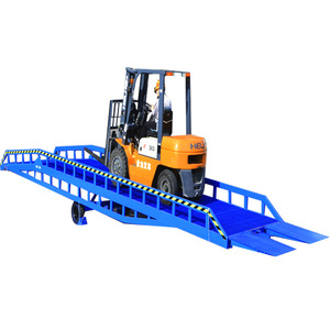 Hydraulic Mobile <strong>Loading</strong> Unloading <strong>Platform</strong> 10T Load Capacity Forklift Ramp <strong>Container</strong> <strong>Loading</strong> Ramp Core Components Pump Included - Product Image 1