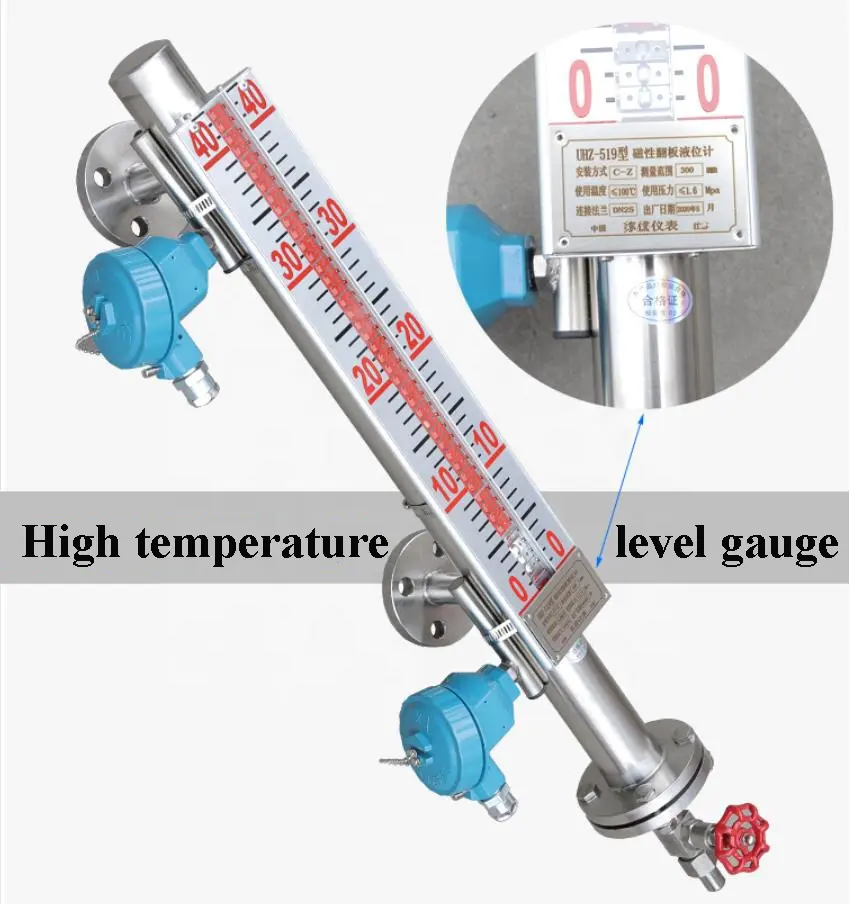 Medidor de temperatura para tanque de combustível, de alta temperatura, nível de vidro, medidor de nível, tubo, nível de combustível, sensor, medidor de instrumento