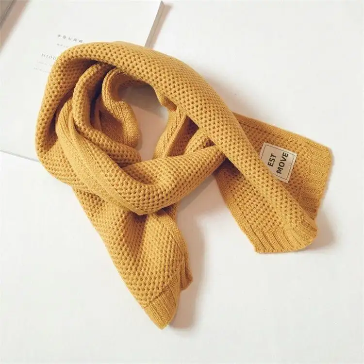 Sciarpa ricamata sciarpa in maglia personalizzata per bambini e bambini-accessorio invernale accogliente per bambini