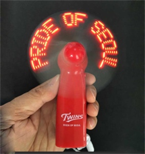 Yuguang新着2023バッテリー交換可能なハンドヘルドLEDファンカスタマイズされたメッセージディスプレイミニ点滅ファン - Product Image 2