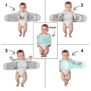 2019 Premium yenidoğan kundak askısı ayarlanabilir kolları sadece şal bebek kundak kayışı güvenli uyku - Product Image 5