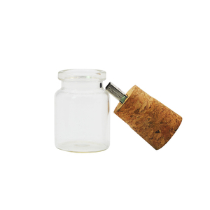 促销教师礼品<span class=keywords><strong>USB</strong></span>木制软木玻璃许愿瓶<span class=keywords><strong>USB</strong></span> 2.0软木笔驱动3.0