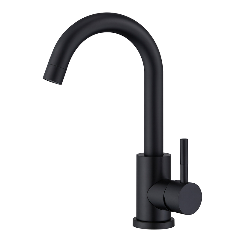 304 stainless steel material black kitchen faucet hot and cold wash basin mixer the faucet taps