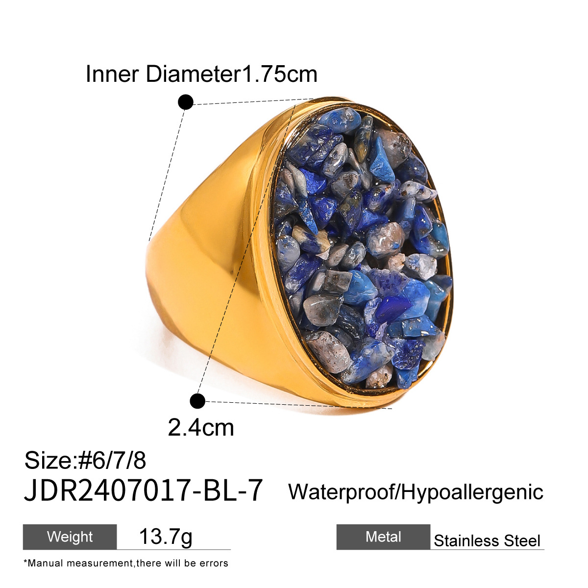 Gold Bule stone #7