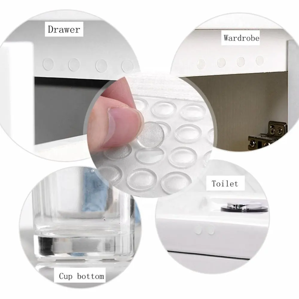 Transparante Anti Trillingen Zelfklevende Rubber Siliconen Voeten Buffer Demper Meubels Pad Glas Kussen Anti Skid Grijper