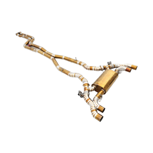 מערכת פליטה לב.מ.וו X3M F97 X4M F98 3.0T ביצועים גבוהים, צינור אמצעי עם שסתום, משתיק קול עם שסתום, מערכת פליטה אחורית (Catback) - Product Image 2