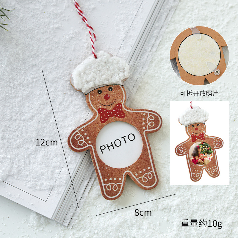 Gingerbread man photo frame a/10g