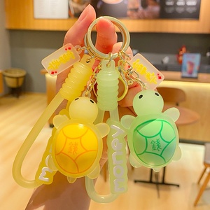 创意卡通夜光龟钩钥匙扣硅胶小礼品情侣批发包挂件 - Product Image 2