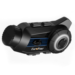 Intercomunicador Bluetooth para casco con cámara, intercambio de música, 6 vías, 1000m, sistema de comunicación Universal, auriculares FM inalámbricos para motocicleta - Product Image 1