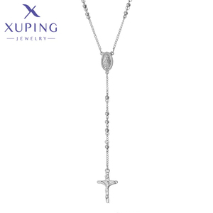 T000928145XUPING JEWELRYファッションカスタムネックレスステンレススチールジュエリー女性品質クロスY2Kチェーンネックレス