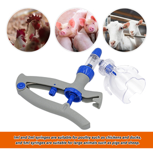 Jeringas veterinarias automáticas de 1ml, 2ml, 5ml, inyector de vacunación ajustable, inyección continua de animales - Product Image 3
