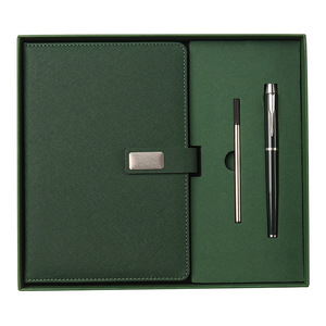JPS OEM <strong>Custom</strong> A5 2024 New <strong>Design</strong> Business <strong>Notebook</strong> High Grade <strong>Custom</strong> logo PU Leather <strong>Notebook</strong> with Roller Pen in Box for Gift - Product Image 1