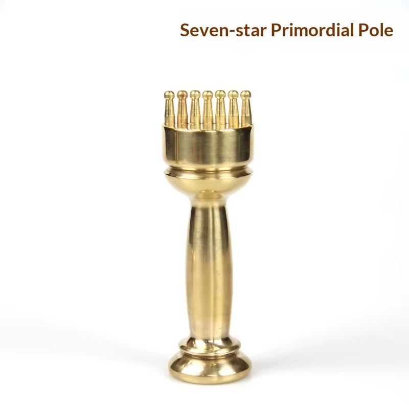 Seven-planet elemental pestle-gold