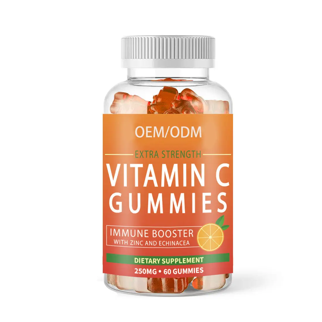 OEM Private Label Vitamin C Gummies with Rose Hips, Dietary Supplement for Kids Immune Support