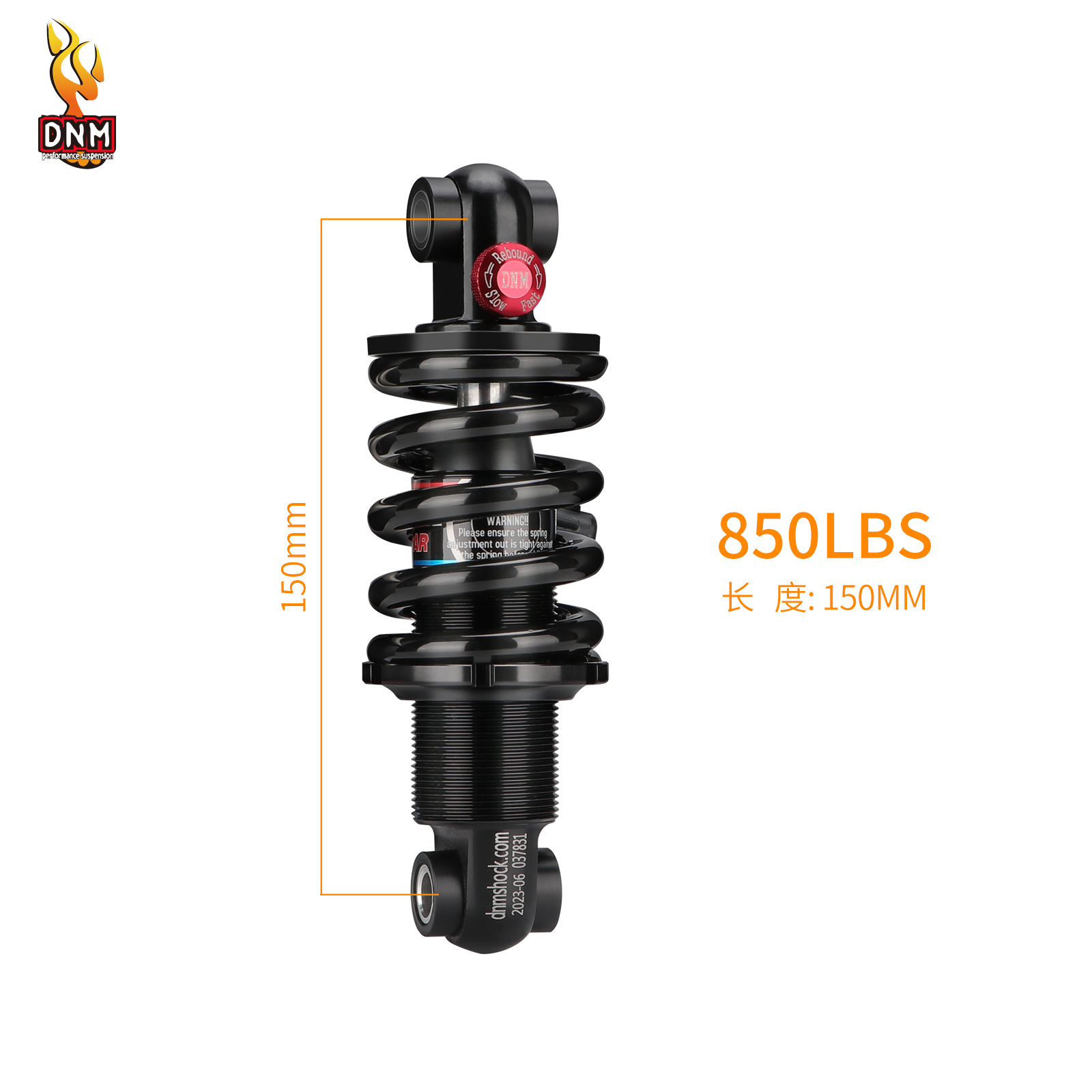 black 150mm 850lbs