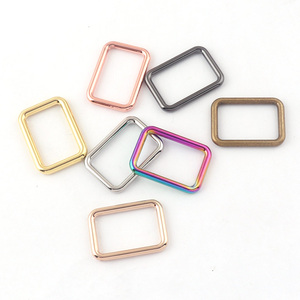 1 Inch Metal Purse Hardware Rainbow Rectangular <strong>Square</strong> Shape Belt Rings <strong>Loop</strong> <strong>Rectangle</strong> <strong>Buckles</strong> for Handbags Shoe Straps - Product Image 4