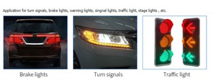 Mavi PLCC-2 3528 SMD LED Lens serisi araba trafik ışığı/uyarı ışığı - Product Image 2