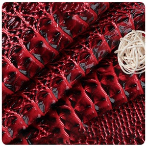 2025 phổ biến bóng nổi tổng hợp Vinyl PVC da vải cá sấu giả da không thấm nước chống nước - Product Image 5