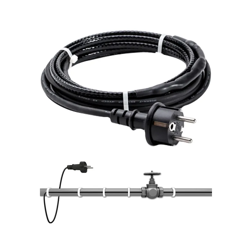 Cable de seguimiento de calor, tubería de agua de metal o plástico para protección contra congelamiento, cable calefactor autorregulador