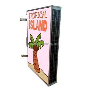 New unipole quảng cáo ngoài trời năng lượng mặt trời điện ánh sáng cực Đăng Board ánh sáng Hộp - Product Image 1