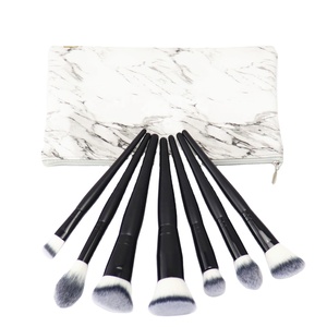 Cosmetic Makeup <strong>Brushes</strong> Set Exquisite Girl <strong>7</strong> <strong>Pcs</strong> Beauty Tool with Leather Bag Synthetic Hair Ladies Foundation Makeup 3 Sets - Product Image 2