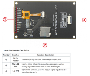 3,2 Zoll IPS Capac itive Touch SPI LCD-Modul mit ili9341 Treiber-IC für Arduino und STM32