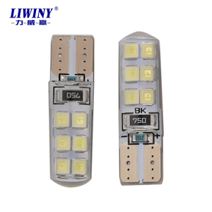 Liwiny T10 Led Mini W5W Bulb RGB Flashing Silicone T10 12SMD 2835 LED Car Reading <strong>Light</strong> License Plate Bulbs Parking T10 <strong>Light</strong> - Product Image 1