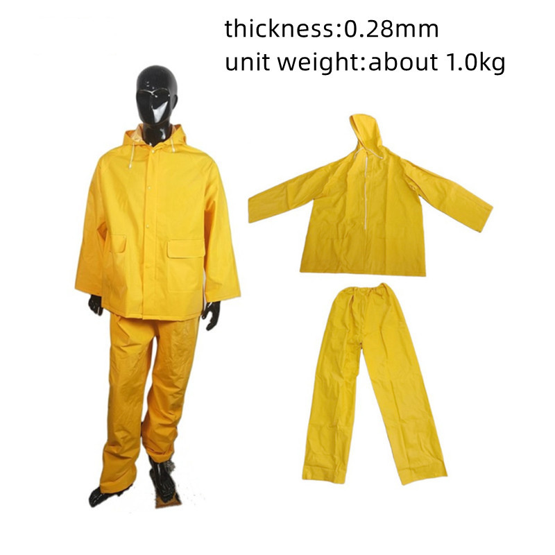 Combinaison de pluie jaune 0,28 mm