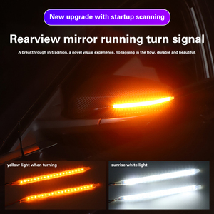 Dönüş sinyal lambası yanıp sönen göstergesi ile 5W araba dikiz aynası çalışan ışık DRL Amber LED sinyal ışığı - Product Image 2