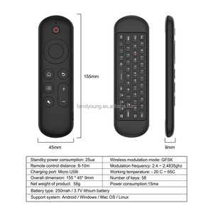 Wireless Remote <strong>Control</strong> 7Colors Backlit M5 Air Mouse <strong>Keyboard</strong> 2.4G&amp;BT5.2 for Smart TV Set-top Box Projector PC Phone - Product Image 5