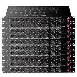 10Pcs/Lot Professional Stage Light <strong>Controller</strong> DMX512 Splitter <strong>8</strong> <strong>Way</strong> <strong>DMX</strong> Distributor Amplifier for <strong>Led</strong> Par Beam Moving Light - Product Image 1