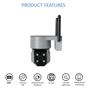 户外防水4MP 5MP闭路电视网络安全摄像机遥控云台全彩无线wifi摄像机 - Product Image 4