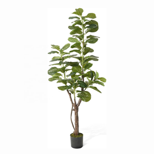 Yapay bitkiler, yapay Banyan, yapay keman yaprağı, incir ağacı, çeşitli stilleri, keman yaprağı ağacını taklit ediyor. - Product Image 1