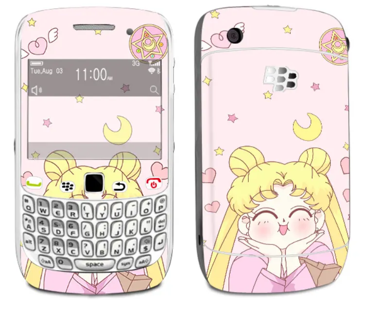 Funda de teléfono personalizada a prueba de golpes ybrid + lackberry 8520