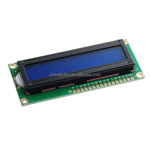 DIYmall 1602 Anzeige modul Blauer grüner Bildschirm 16x2 Zeichen LCD-Anzeige modul Mit AIP31066 LED-Controller für Arduino