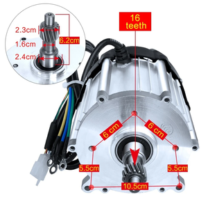 电动汽车人力车三轮车用高速永磁无刷直流电机48V 60V 72v差速电机1500W - Product Image 6