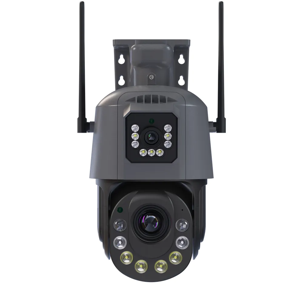 2023 новый дизайн панорама умная домашняя система безопасности IP CCTV 6MP камера с двумя линзами вспышки сетевая Солнечная камера