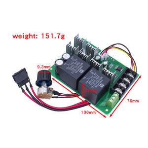 DC10-50V 40A 2000W PWM DC regolatore di velocità del motore con interruttori avanti e indietro - Product Image 5