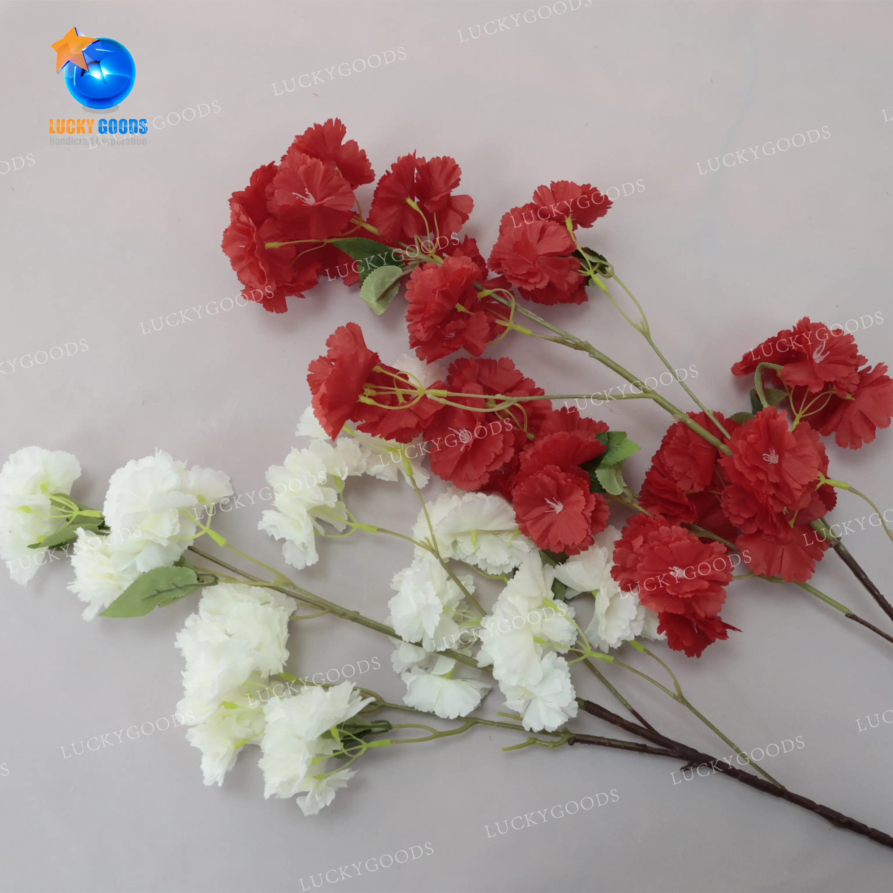 LG20190606-5 Luckygoods-Flores artificiales, decoración de boda, Flores de cerezo
