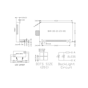 Display LCD grafico monocromatico COG 128x32 punti con IC ST7565R e interfaccia SPI - Product Image 6