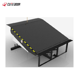 New Short Mechanical Hydraulic <strong>Dock</strong> Leveler with Unloading Platform <strong>Fixed</strong> Boat and Mobile Electric Stationary Control Unit - Product Image 1