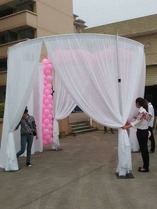 Ống Nhôm Có Thể Co Rút Và Rèm Để Trang Trí Phông Nền Đám Cưới Cung Cấp Và Hoạt Động Ống Điều Chỉnh Được - Product Image 3