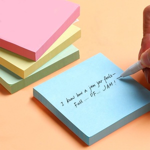 Venta al por mayor, logotipo personalizado, uso de oficina transparente, marcador adhesivo fuerte, Cubo de papel transparente, papelería, notas adhesivas, Bloc de notas, Bloc de notas - Product Image 1