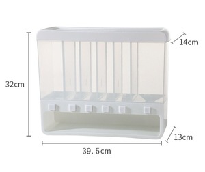 YUYANG montado en la pared caja de arroz multifuncional almacenamiento cocina grano barril sellado a granel caja de arroz dispensador contenedor de almacenamiento PVC - Product Image 6