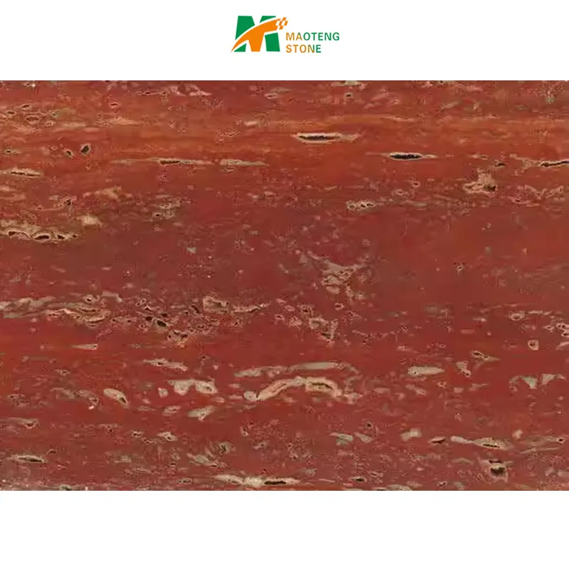 Marmo naturale decorazione interna ed esterna pietra di marmo travertino rosso