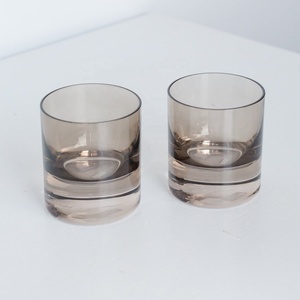 El yapımı Modern stil 300ml renkli kayalar cam viski gözlük gri duman tasarımı partiler için özelleştirilebilir Logo ile - Product Image 3