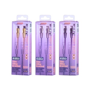 Remax RC-C106 100W Zinc Alloy Braided Fast Charging Data Cable Type-<strong>c</strong> to Type-<strong>c</strong> - Product Image 1