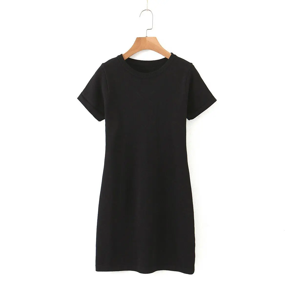 Commercio all'ingrosso 100% cotone manica corta t shirt dress donna estate di alta qualità girocollo stampa vestito signore vuoto sleeping dress