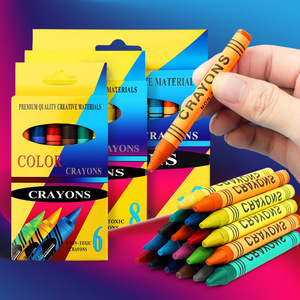 Biểu Tượng Tùy Chỉnh Trẻ Em Vẽ Thiết Lập Với Không Độc Hại Màu Sắc Wonder Wax Crayons 6/8/12/<span class=keywords><strong>24</strong></span> Màu Sắc Gói Cho <span class=keywords><strong>Crayola</strong></span> Kids' Favourite - Product Image 2